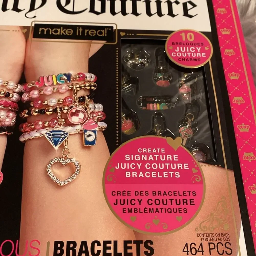 BNWT JUICY COUTURE Make It Real Create Your Own Bracelet Gift Box Set